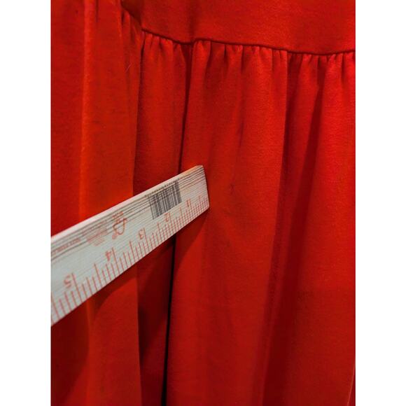 Liz Claiborne Elisabeth Dress Women's XL Red Comfy Button Down Midi Tank Dress - Picture 10 of 11